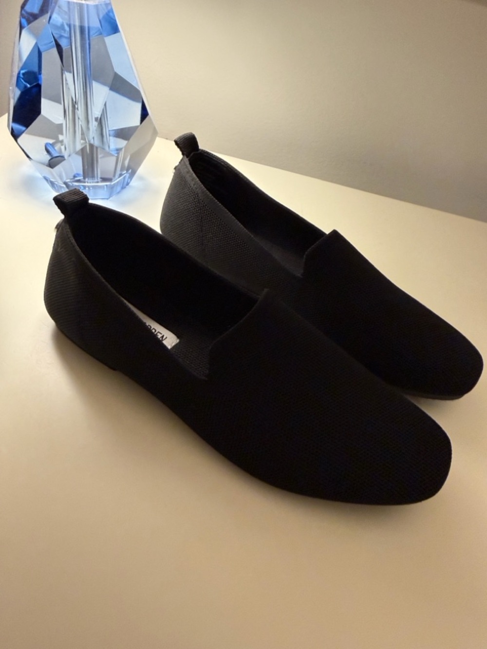 NWOT Steve Madden Slip-On Knit Loafers - Black
